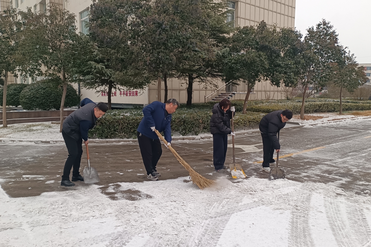 花园煤矿干部职工雪后第一时间进行除雪.jpg